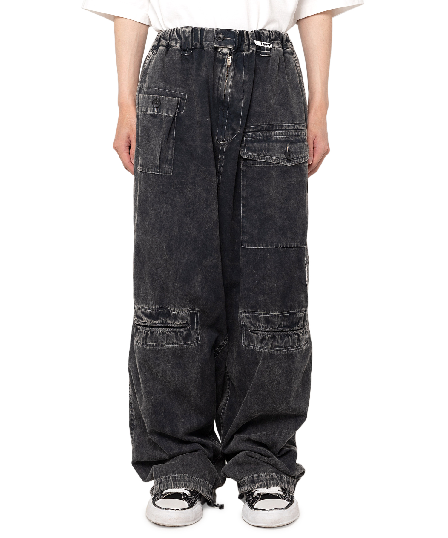 Cotton Satin Military Pants