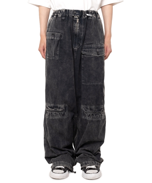 Cotton Satin Military Pants