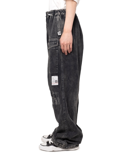 Cotton Satin Military Pants