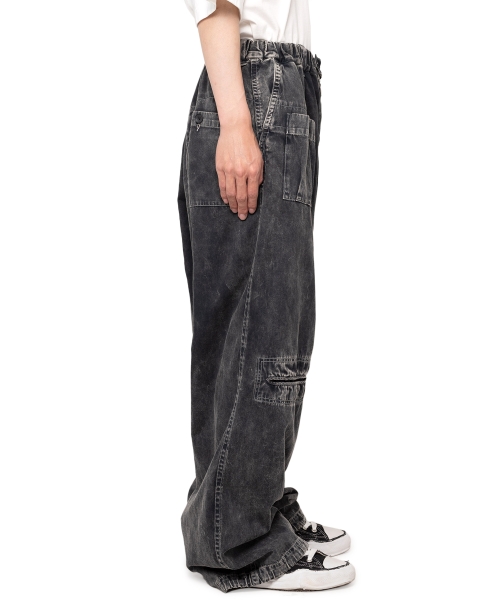 Cotton Satin Military Pants