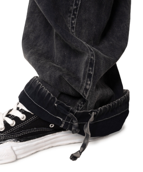 Cotton Satin Military Pants