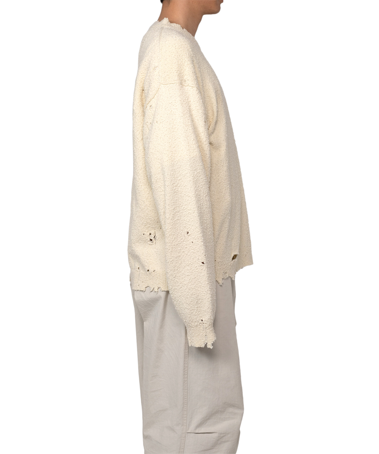 Distressed Knit Sweater