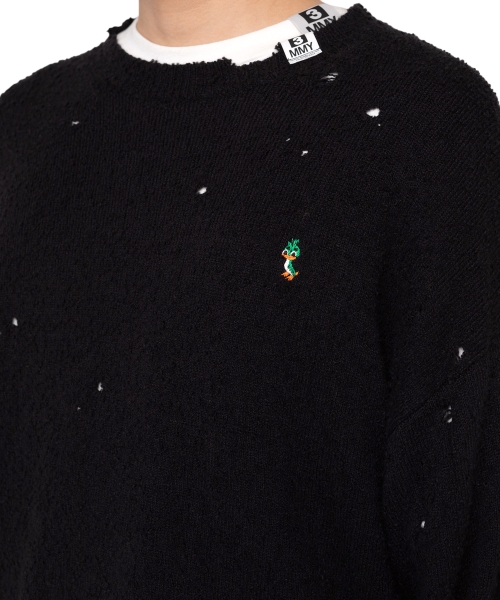 Distressed Knit Sweater