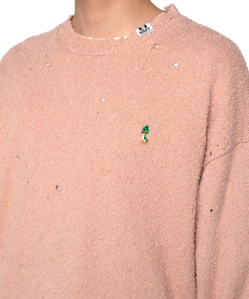 Distressed Knit Sweater