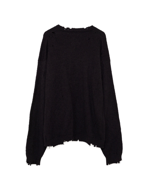 Distressed Knit Sweater