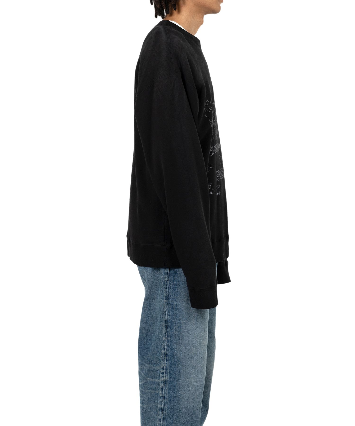 【MIHARA YASUHIRO】Distressed Graffiti Print Sweatshirt ２色 Maison MIHARA YASUHIRO ONLINE STORE（ミハラヤスヒロ