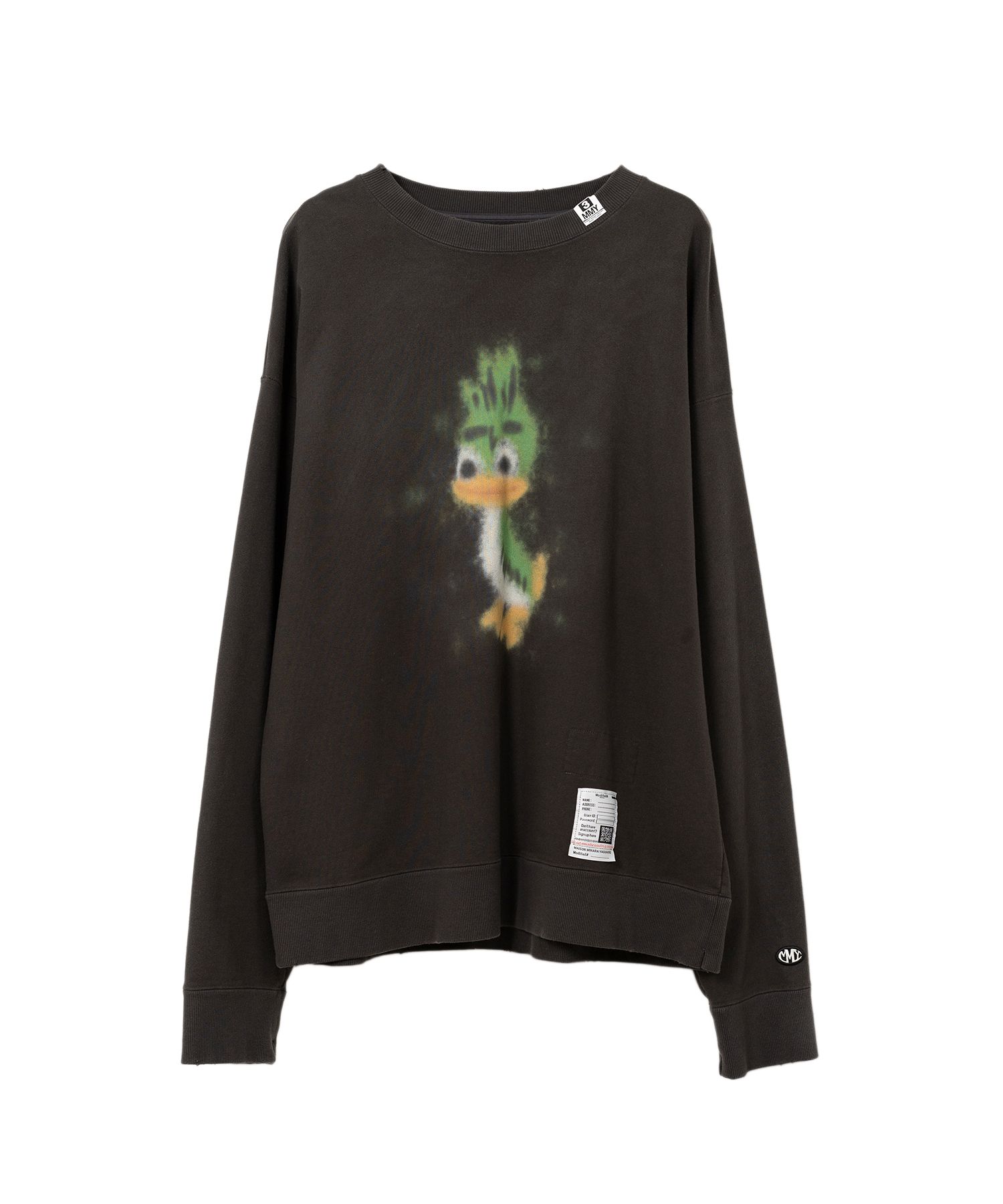 MIHARA YASUHIRO 国内買付 LEON Printed Distressed Sweatshirt Maison MIHARA YASUHIRO ONLINE STORE（ミハラヤスヒロ