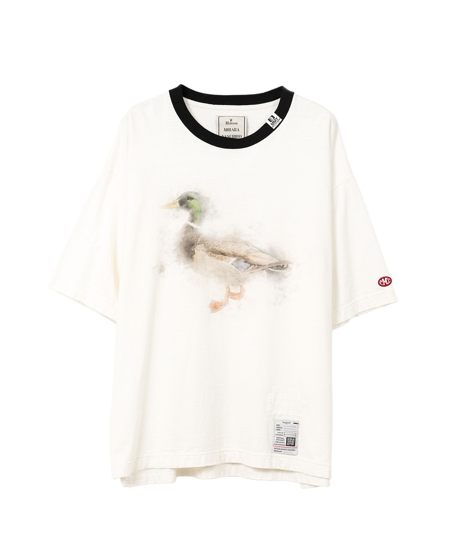 MIHARA YASUHIRO 国内買付 Duck Printed Ringer T-shirt Maison MIHARA YASUHIRO ONLINE STORE(ミハラヤスヒロ