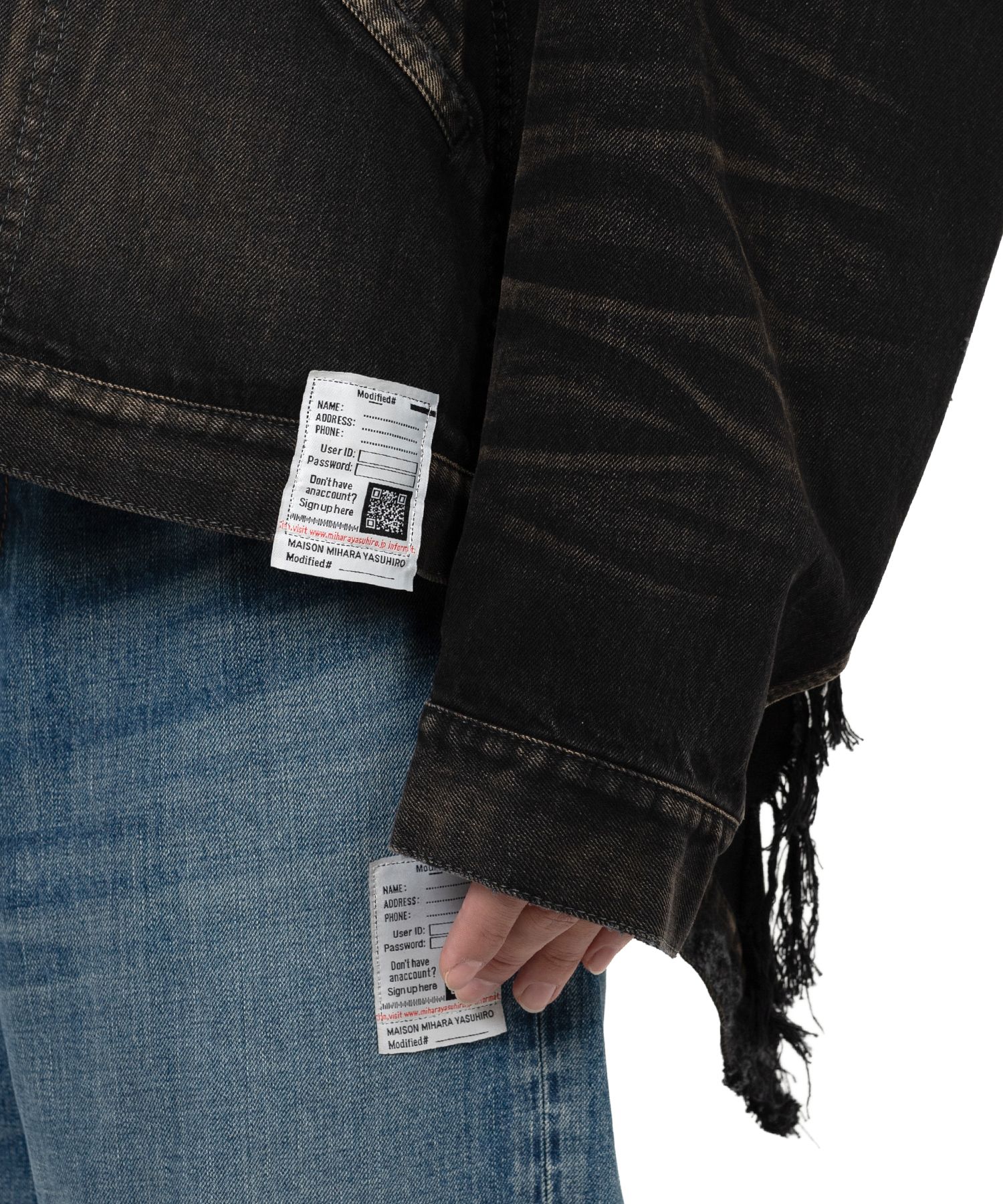 Military Jacket Layered Denim Jacket