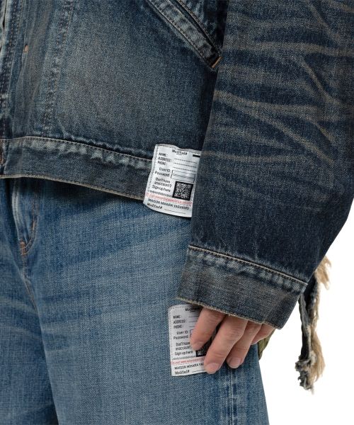 Military Jacket Layered Denim Jacket