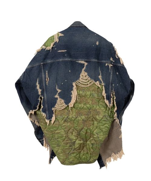 Military Jacket Layered Denim Jacket