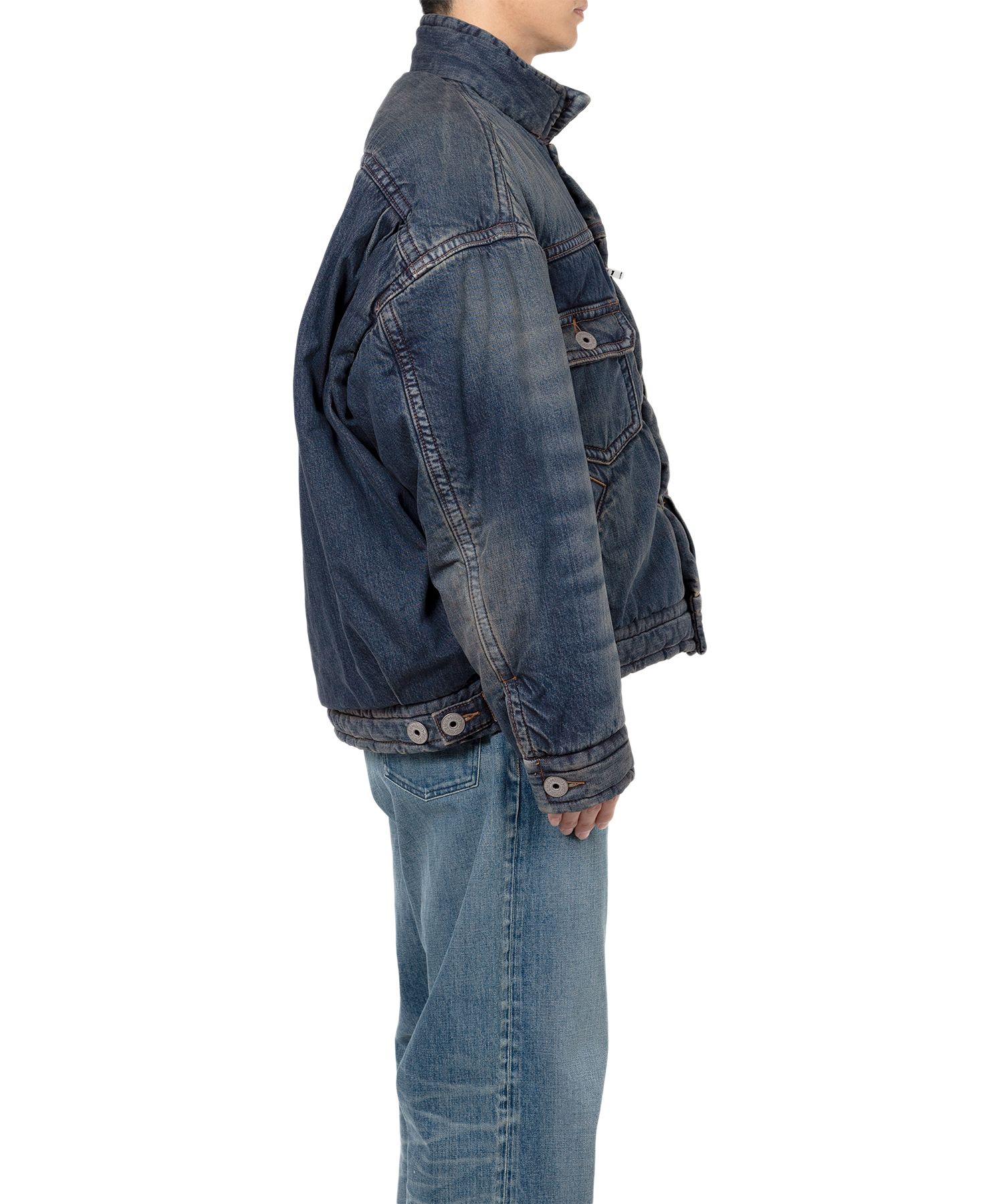 ミハラヤスヒロ　PUFFER DENIM JACKET 中綿　デニム Maison MIHARA YASUHIRO(メゾンミハラヤスヒロ) - PUFFER DENIM