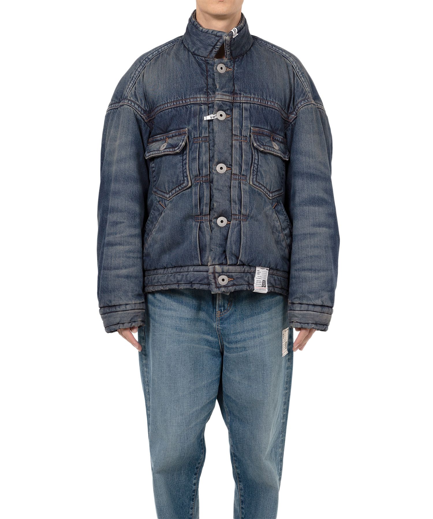 ミハラヤスヒロ　PUFFER DENIM JACKET 中綿　デニム Maison MIHARA YASUHIRO ONLINE STORE（メゾンミハラヤスヒロ