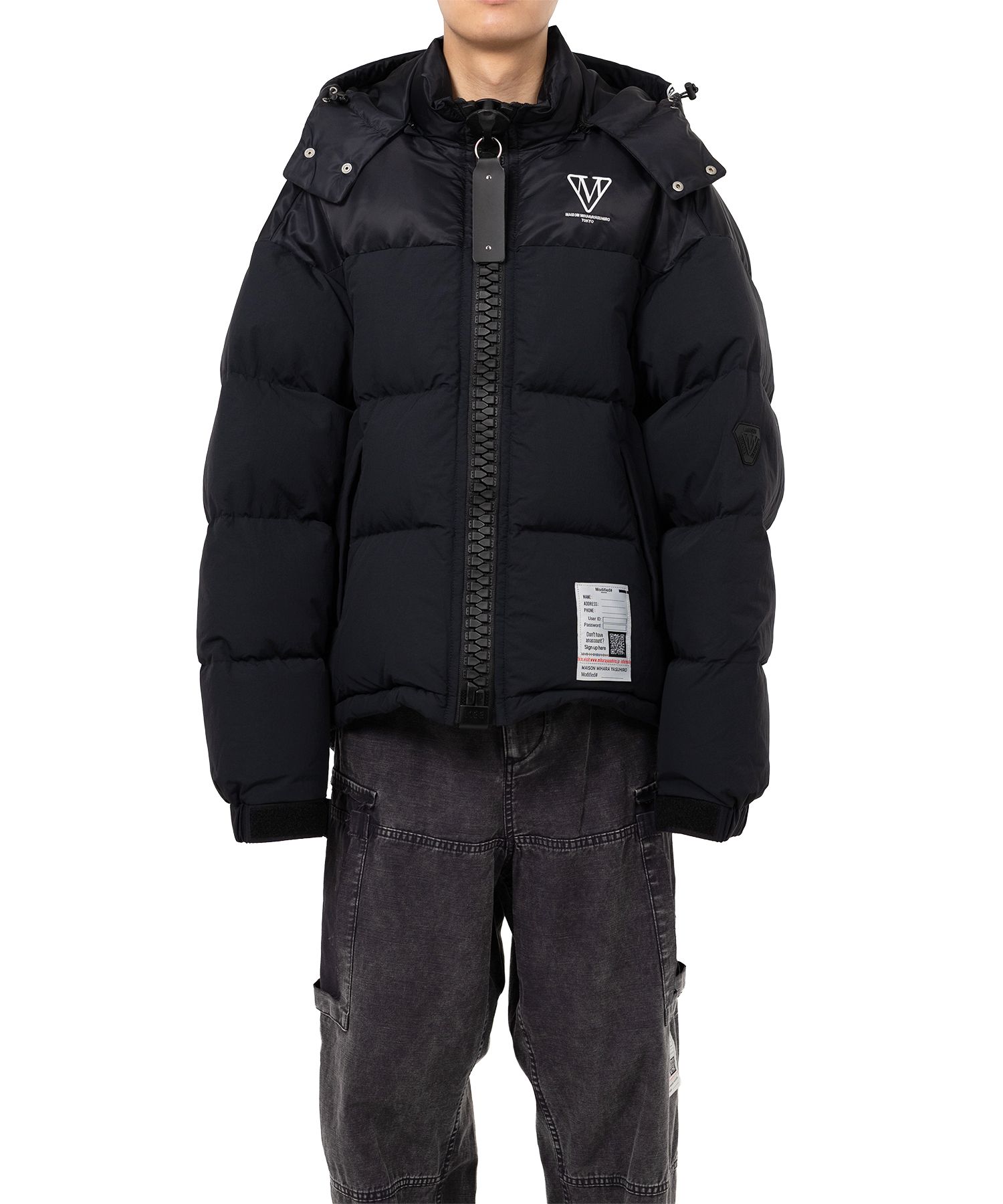 MIHARAYASUHIRO 黒 ミリタリージャケット サイズ36 Maison MIHARA YASUHIRO 2025SS スーベニアジャケット ブラック