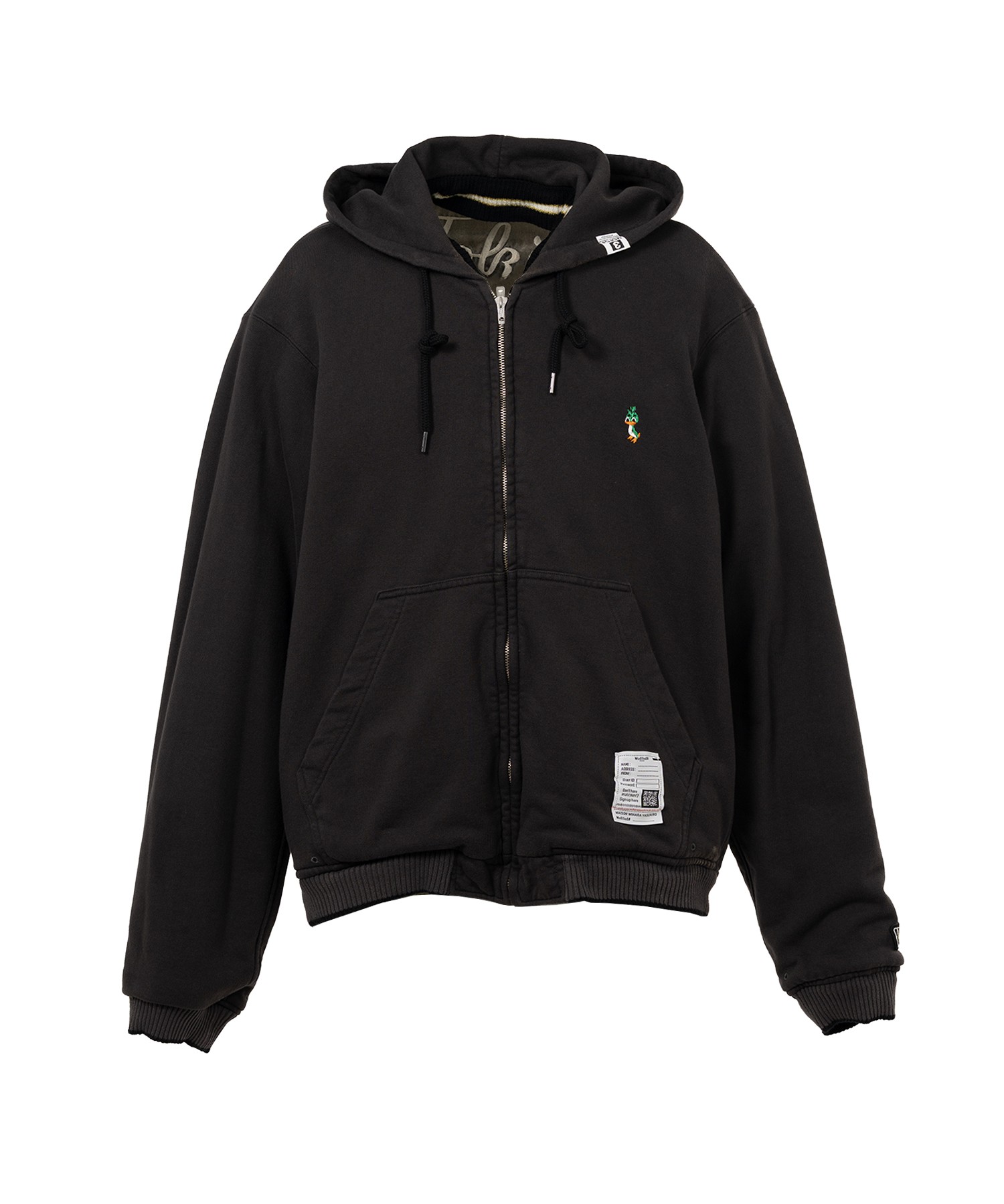 Reversible Hoodie Layered Souvenir Jacket