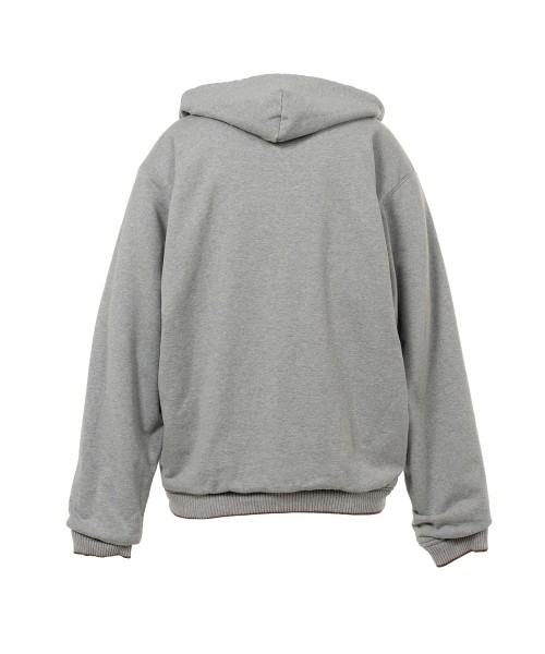 Reversible Hoodie Layered Souvenir Jacket