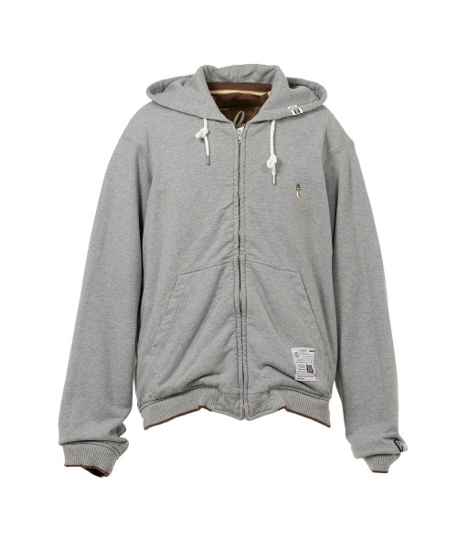 Reversible Hoodie Layered Souvenir Jacket