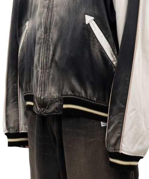 Reversible Hoodie Layered Souvenir Jacket