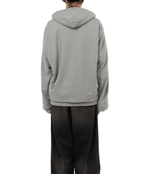 Reversible Hoodie Layered Souvenir Jacket