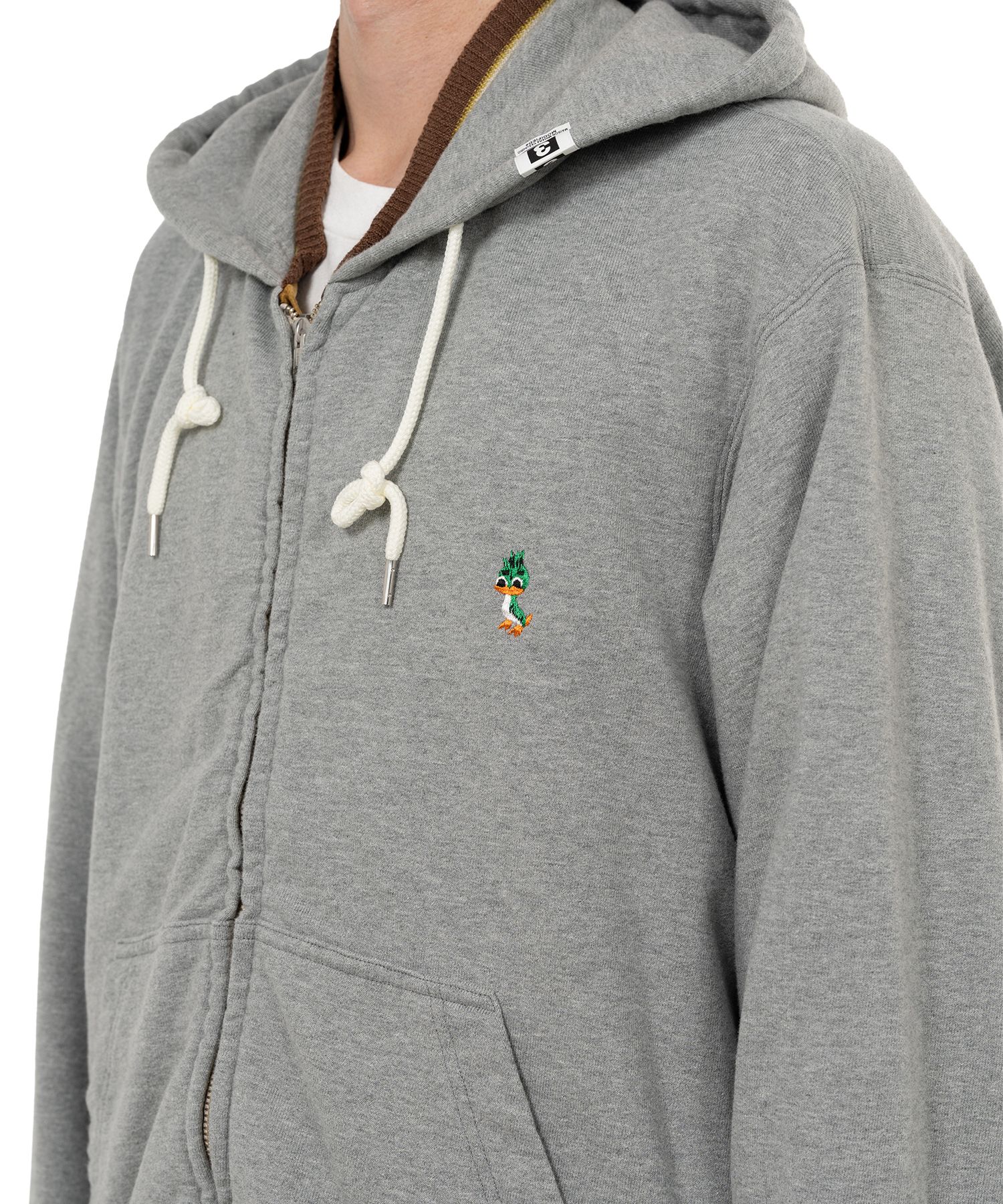 Reversible Hoodie Layered Souvenir Jacket