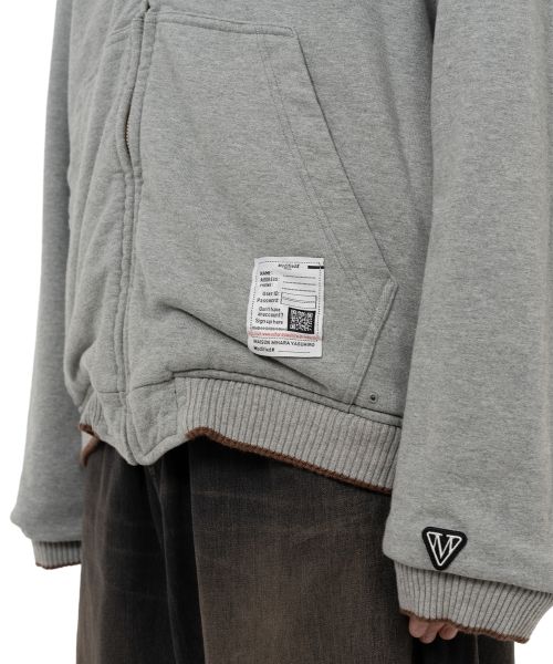 Reversible Hoodie Layered Souvenir Jacket