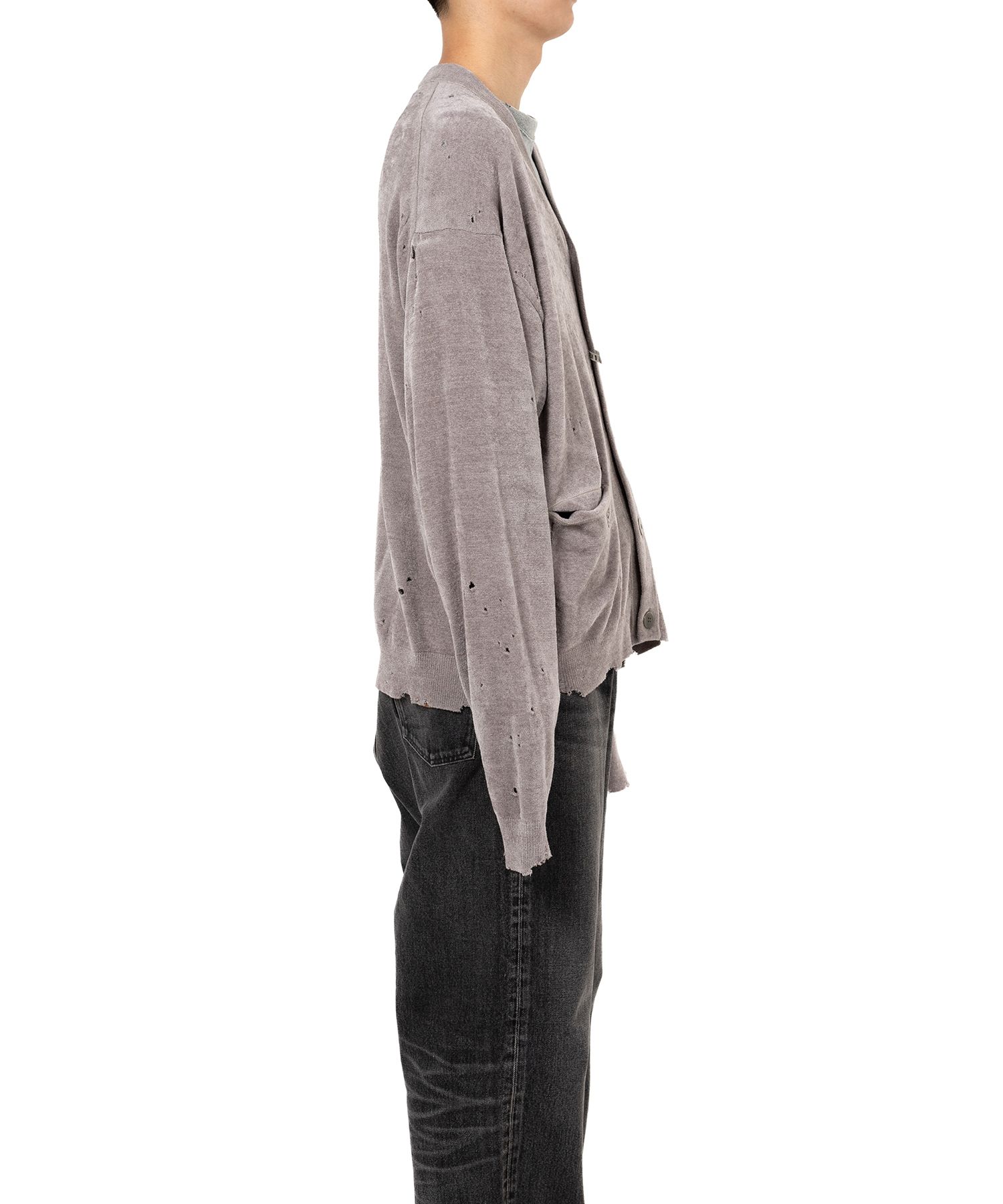 Distressed Knit Cardigan