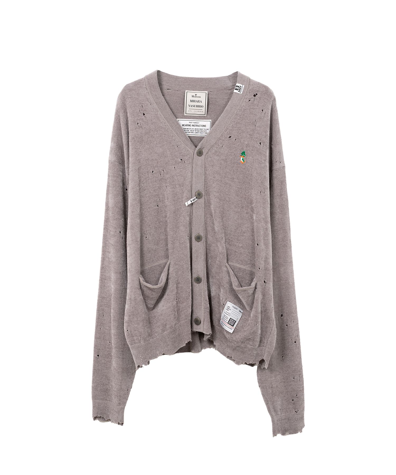 ミハラヤスヒロ Distressed Knit Cardigan Maison MIHARA YASUHIRO ONLINE STORE（ミハラヤスヒロ