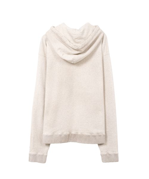 Dog Printed Embellished Distressed Hoodie