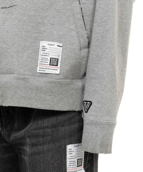 Happy Face Printed Distressed Hoodie