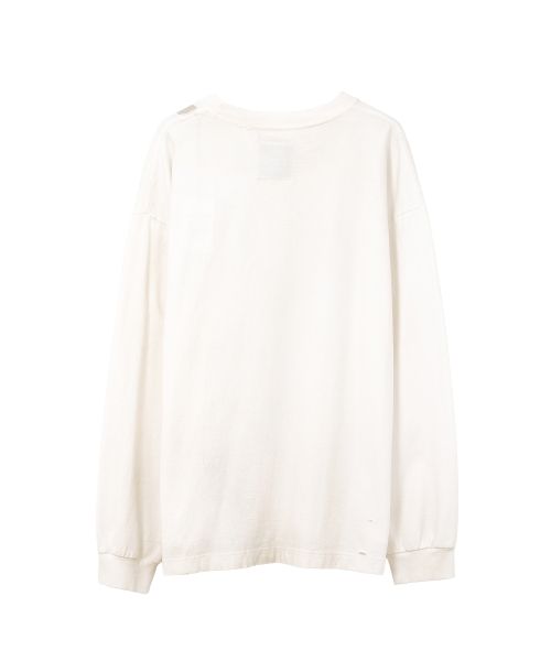 Dog Printed Embellished Distressed Long Sleeve T-shirt