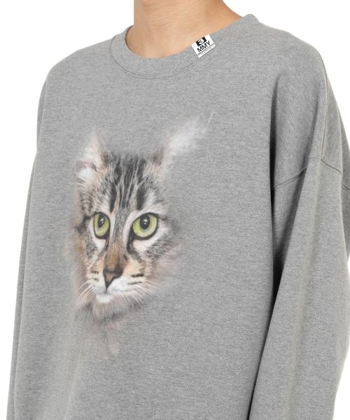 Cat Printed Sweatshirt