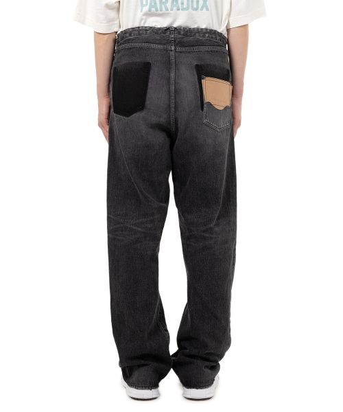 Waist Hem Denim Pants