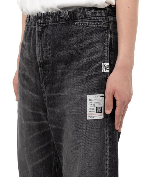 Waist Hem Denim Pants