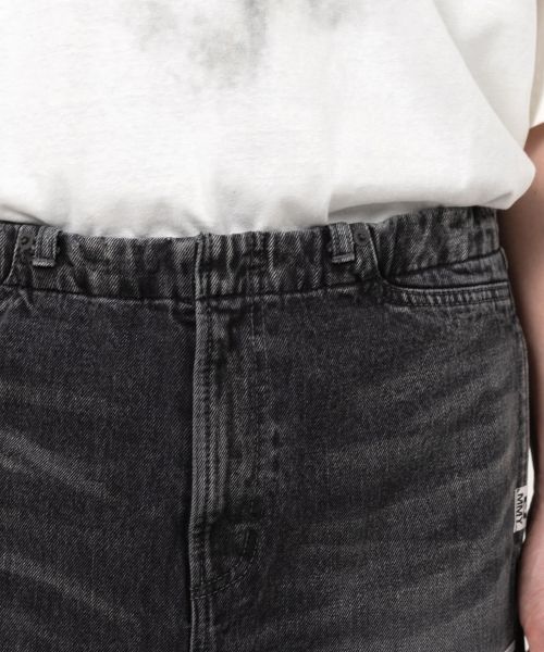 Waist Hem Denim Pants