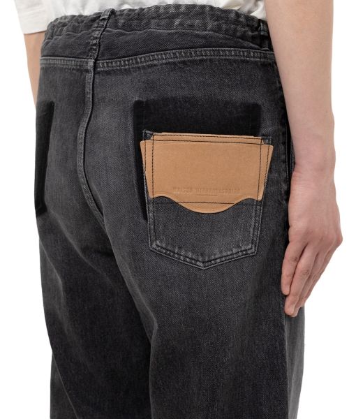 Waist Hem Denim Pants