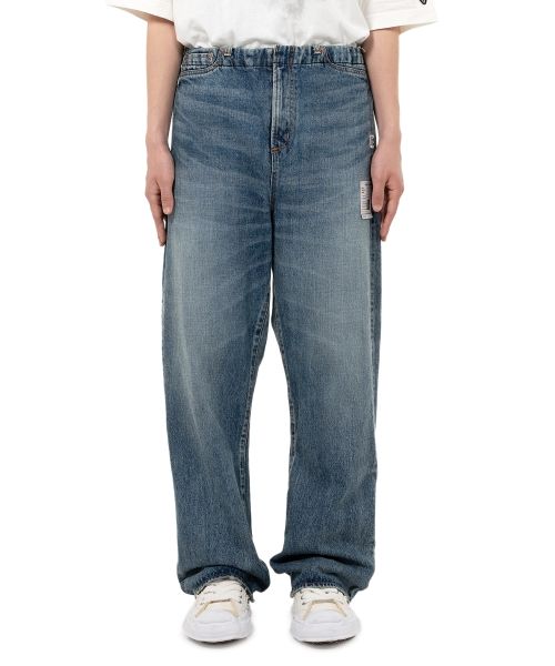 Waist Hem Denim Pants