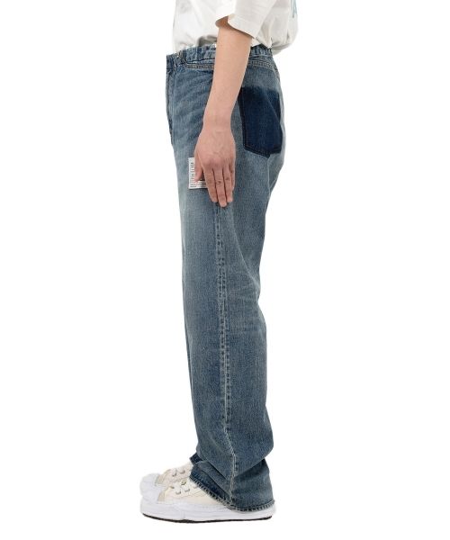 Waist Hem Denim Pants