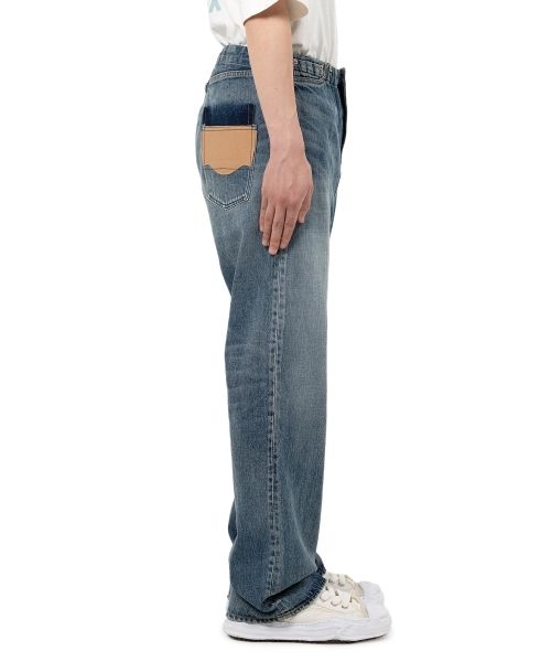 Waist Hem Denim Pants