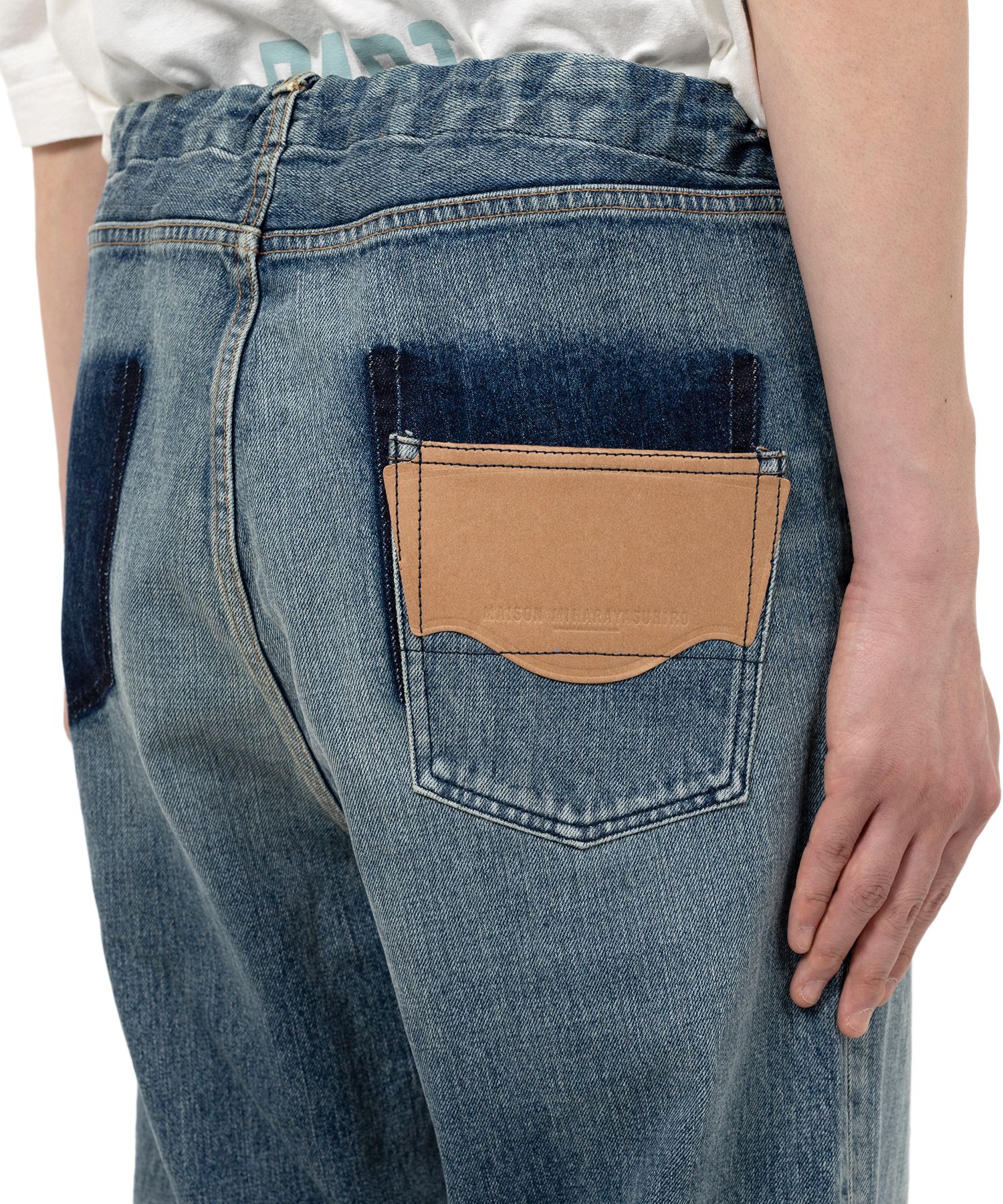 Waist Hem Denim Pants