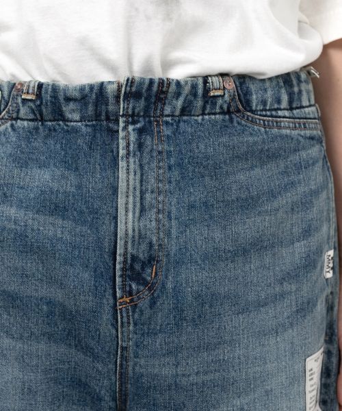 Waist Hem Denim Pants