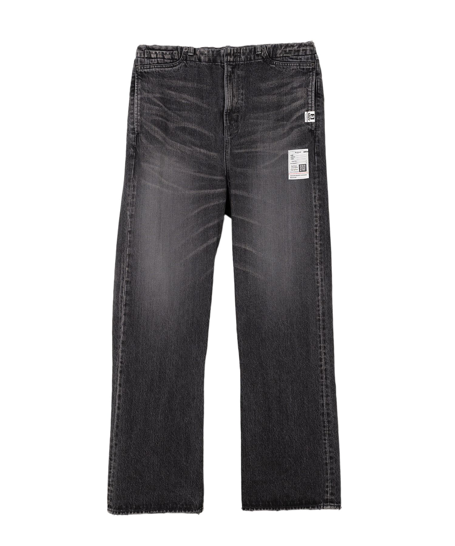 Waist Hem Denim Pants