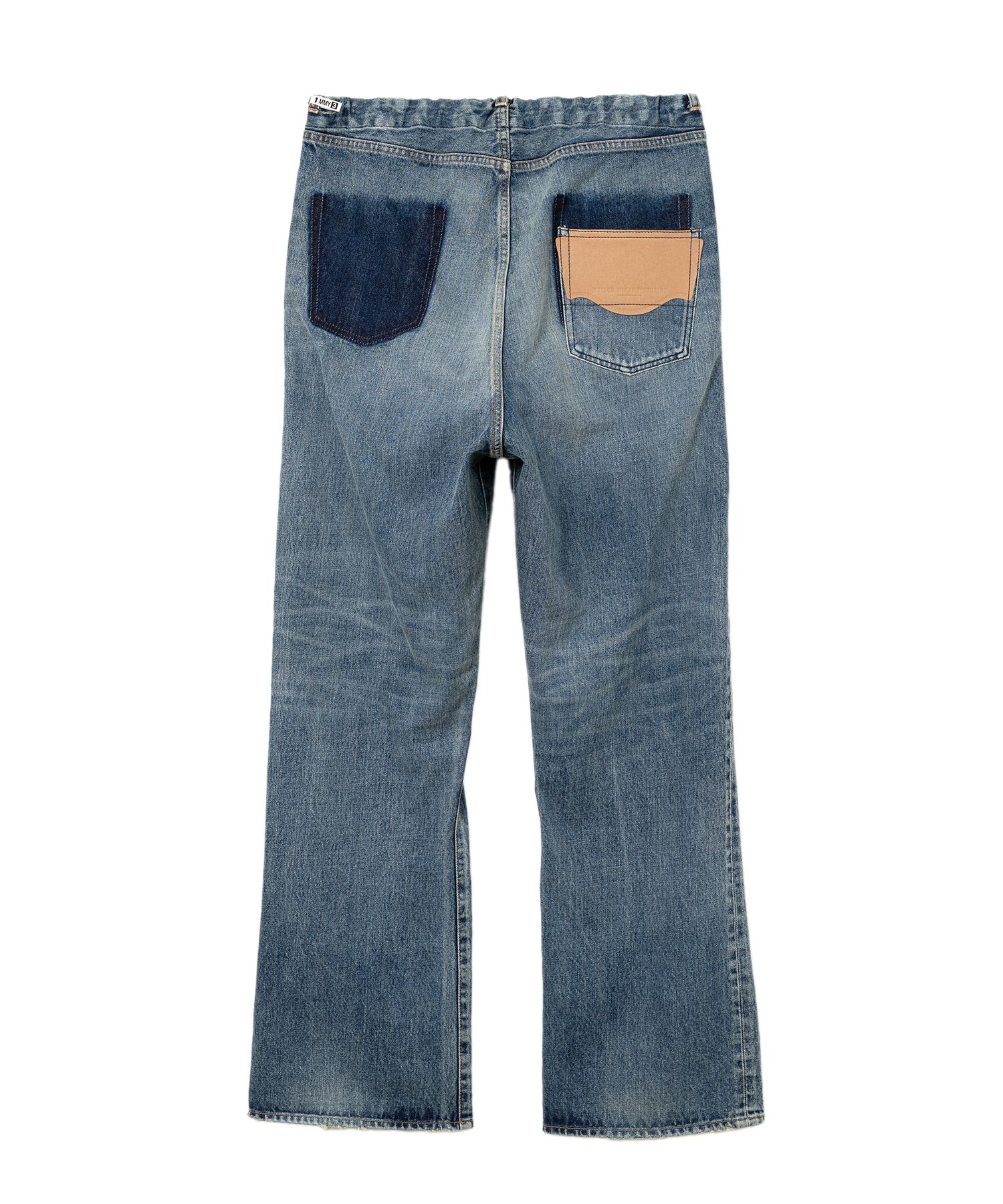 Waist Hem Denim Pants