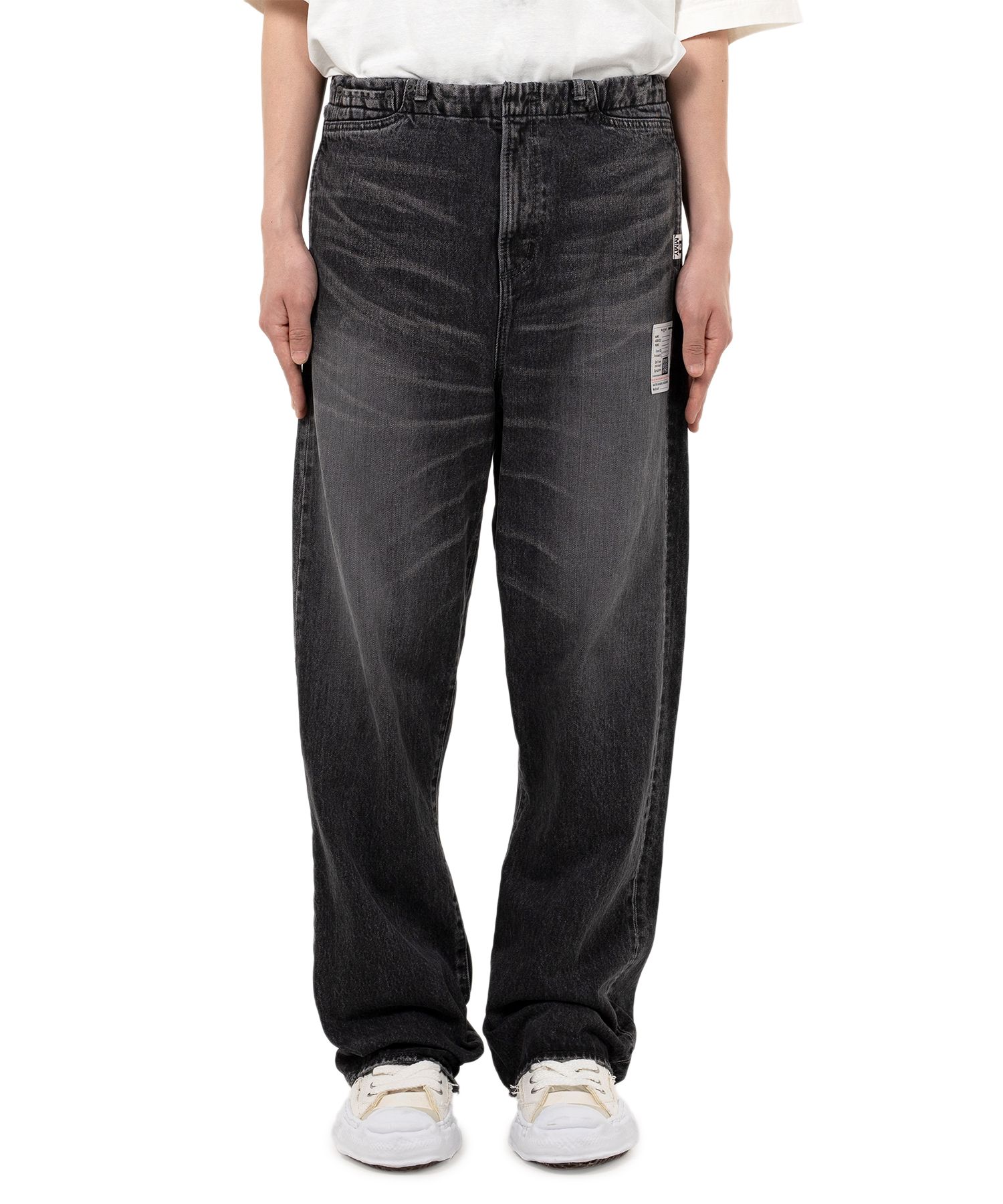 Waist Hem Denim Pants