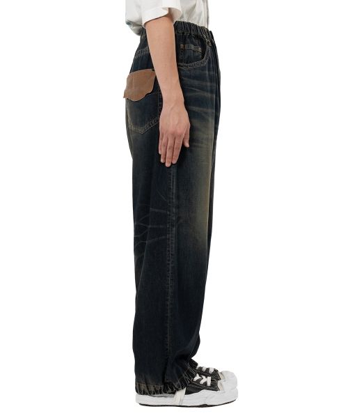 Light Denim Wide Pants