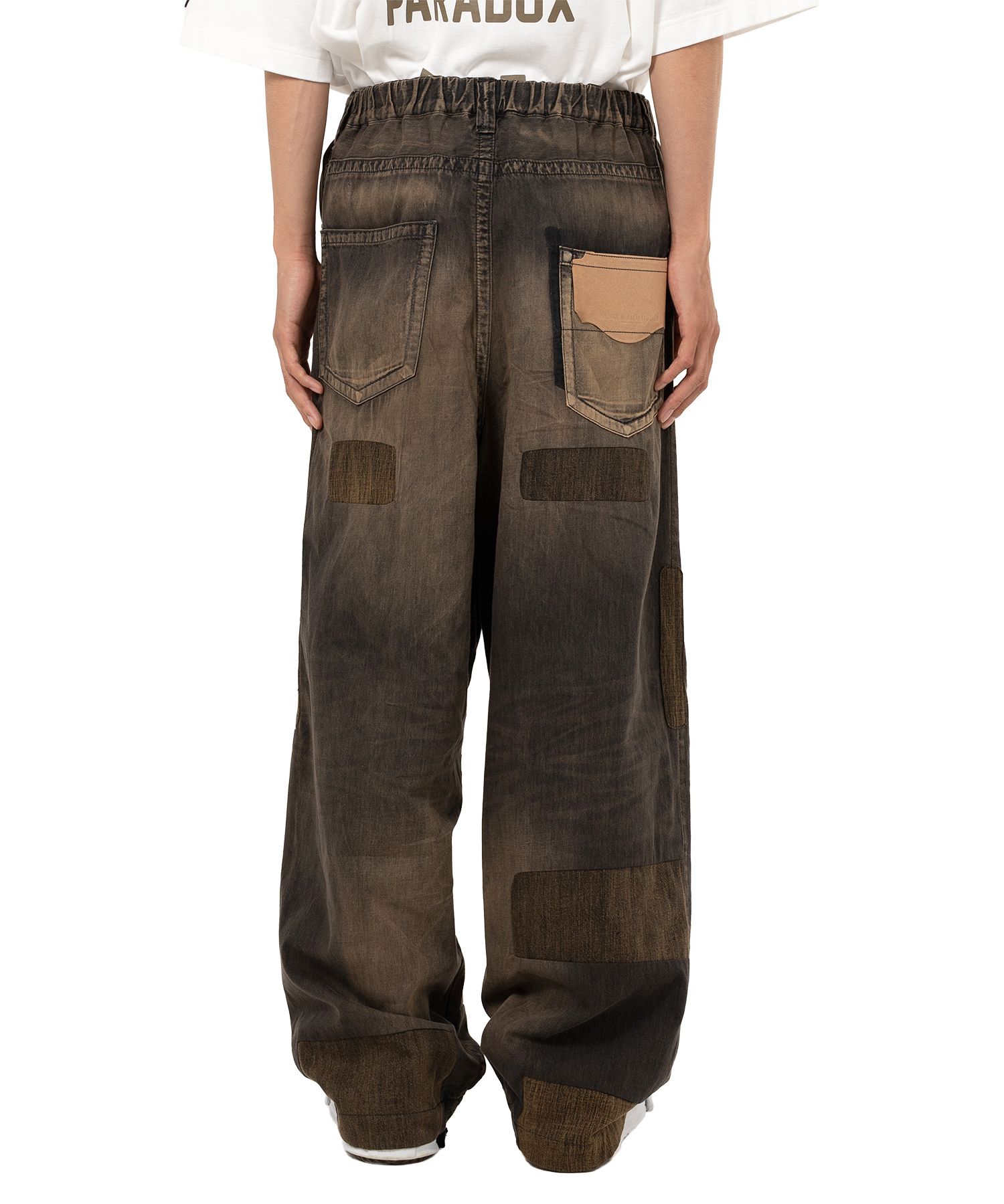 MIHARA YASUHIRO MMY ヴィンテージ風プリントデニムパンツ Maison MIHARA YASUHIRO ONLINE STORE（メゾンミハラヤスヒロ