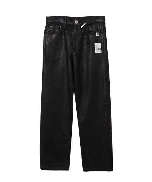 Front Coated Denim Pants