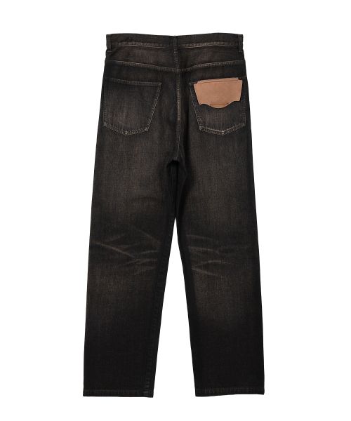 Front Coated Denim Pants