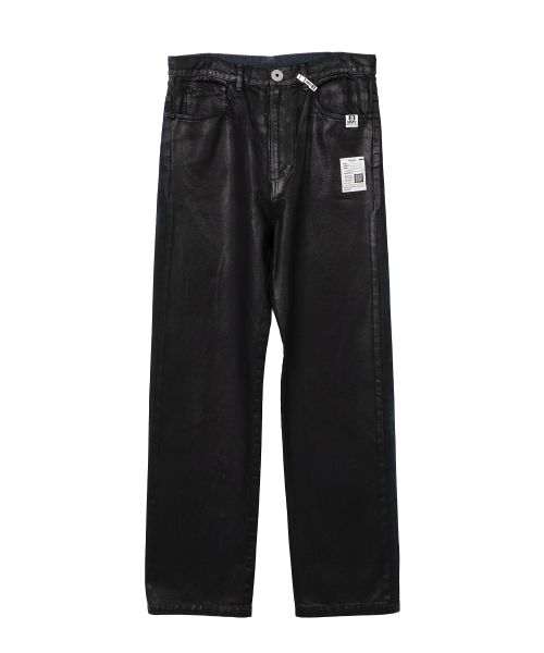 Front Coated Denim Pants