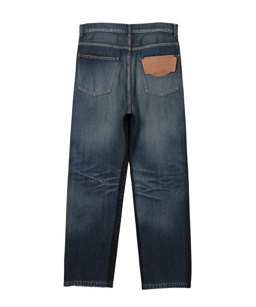 Front Coated Denim Pants