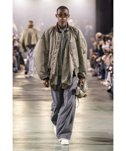 Mix Layered Wool Pants